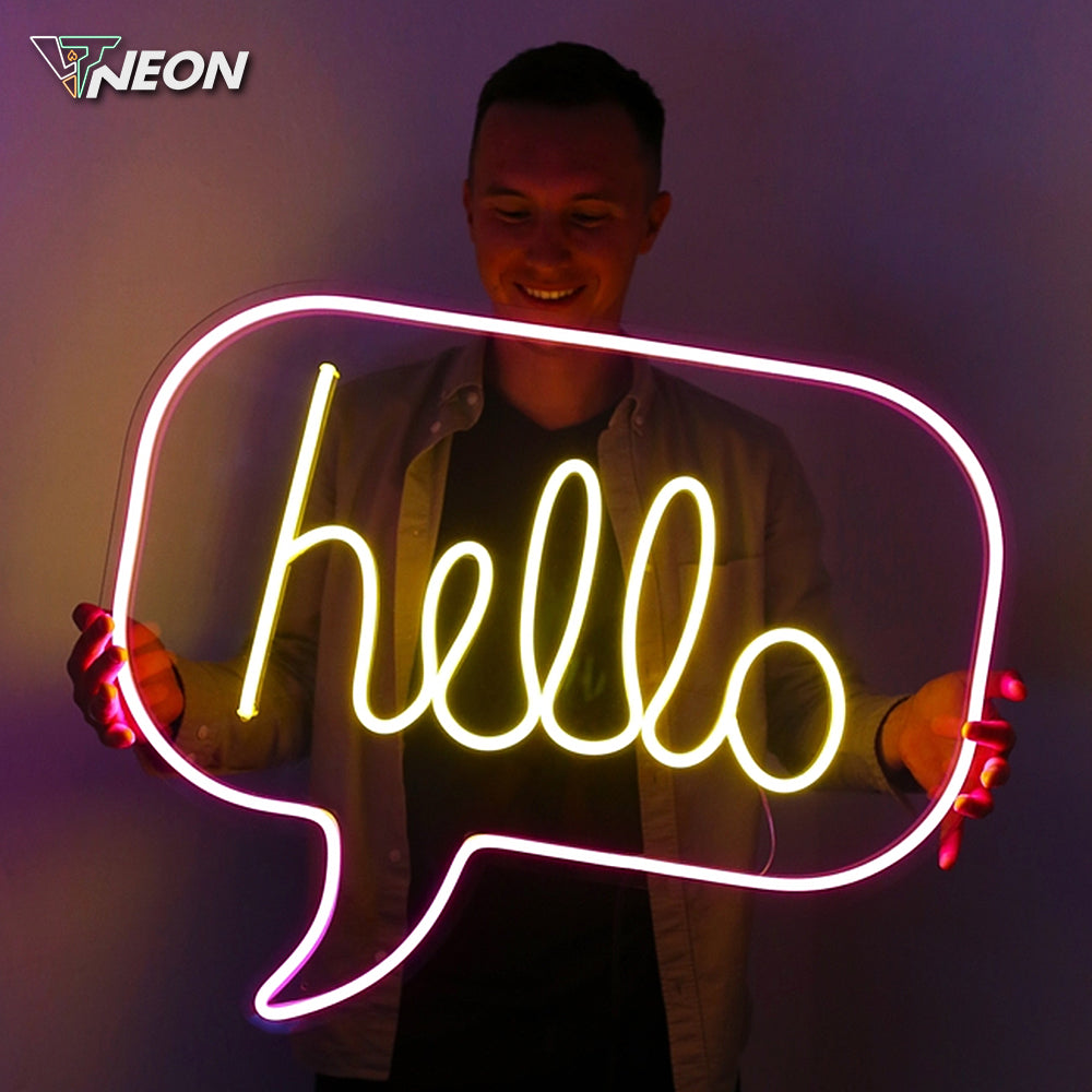 Hello Neon Sign