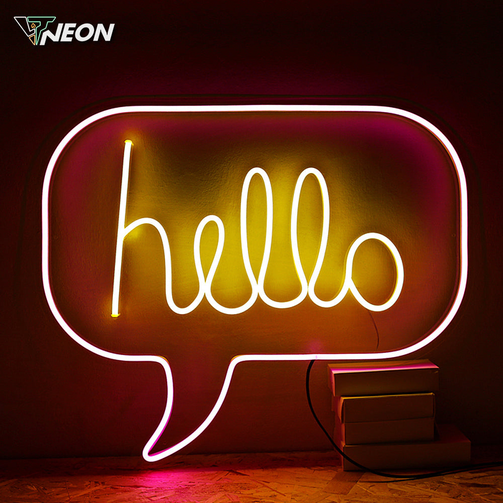 Hello Neon Sign