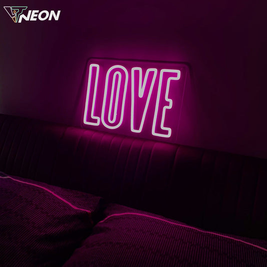 Love Outline Neon Sign